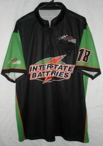 KYLE BUSCH INTERSTATE BATTERIES 2017 JGR RACE DAY USED PIT CREW SHIRT LARGE - Picture 1 of 1