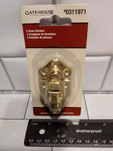Gatehouse Brass Cabinet Wooden Box Chest Latch Buckle - 2 Pack - New & Free Ship - Picture 1 of 7