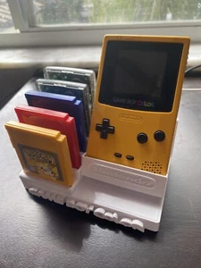 Gameboy Color Display Stand! Holds 5 Cartridges & System! Made in USA - Picture 1 of 4