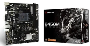 BIOSTAR AMD B450 AM4 DDR4 Micro ATX Gaming Motherboard - Picture 1 of 3