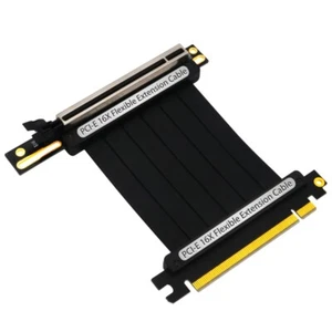 PCIe 3.0 x16 PCI for Express Riser Extender Cable Flexible High Speed 90 Degree - Afbeelding 1 van 8