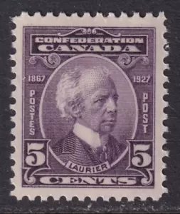 Canada 1927 #144 Sir Wilfrid Laurier , Mint NH, Very well Center. XF - Bild 1 von 2