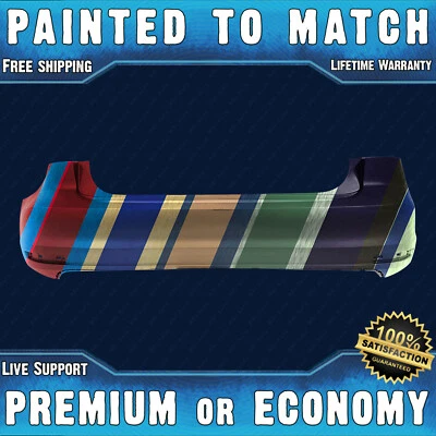 NEW Painted To Match Rear Bumper Cover for 2015 2016 2017 2018 Volkswagen Jetta - Image 1 of 4