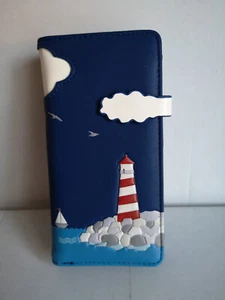 bb Klostermann Geldbörse Portmonee Börse Etui SHAG WEAR Leuchtturm blau 50404