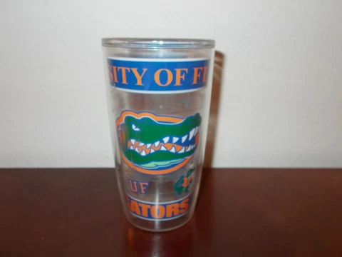 Florida Gators Plastic Drinking Glass   6" High Cover