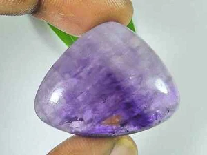Natural Purple Amethyst Pear Shape Cabochon Loose Gemstone 59Cts 28X34X9MM - Picture 1 of 9