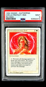 1994 Magic the Gathering Revised Circle of Protection Red PSA 9 *Only 14 Higher* - Picture 1 of 12