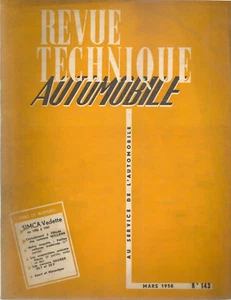 REVUE TECHNIQUE AUTOMOBILE 143 RTA 1958 SIMCA VEDETTE 1956 1957 CAMIONS WILLEME - Bild 1 von 4