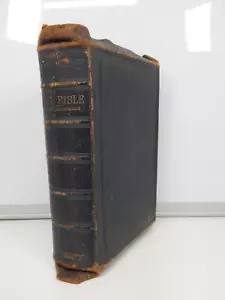 1880 Oxford Bible S.S. Teachers Ed. Old and New Testament Leather - Imagen 1 de 22