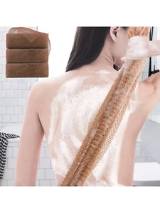 Exfoliating Mesh African Bath Sponge Back Scrubber African Net Long Net UK - Picture 1 of 6