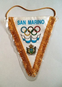Banderín Bandera Olímpica NOC Delegación de San Marino - Imagen 1 de 3