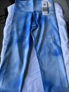 Pantalones ajustados para mujer Adidas de altura media climalite - azul - XS - nuevos - Imagen 1 de 8