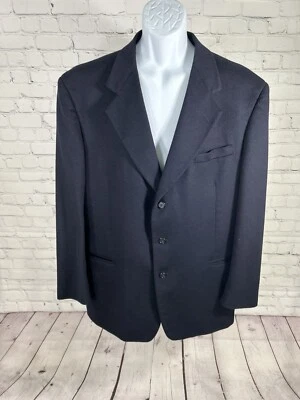 Alfani Azul Oscuro Tres Botones Mono Pecho Traje Chaqueta Abrigo Blazer Hombre’s 44L Foto 1 de 4