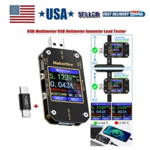 Type-C PD Battery Power Tester Digital USB Multimeter Voltmeter Voltage Tester - Picture 1 of 12