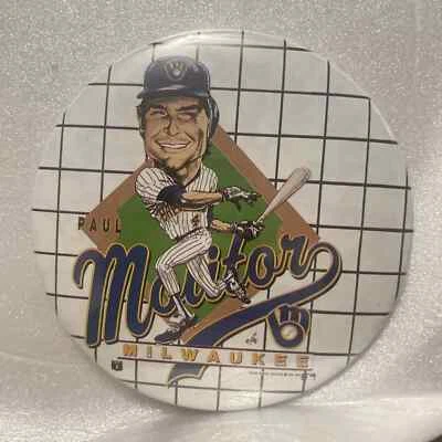 Botón vintage Paul Molitor - Milwaukee Brewers  Foto 1 de 4