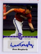 2013 Leaf Perfect Game PURPLE AUTO Evan Dougherty REAL #1/1 RC Duke Blue Devils