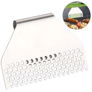 Griddle Grease Gate, Stainless Steel Rear Food Filter Mesh Screen Blocks, Grill - Picture 1 of 10