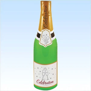 Champagner Flasche 1,80 m groß aufblasbar Champagnerflasche Sekt Sektflasche - Bild 1 von 1