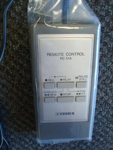 Fisher RC 51A Wired VCR Remote Control- NEW OLD STOCK - Picture 1 of 5