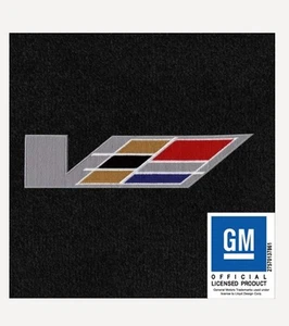 Cadillac CTS-V 2006 LLOYD ULTIMAT MATS! EBONY 4 PC MULTI COLOR V LOGO FRONT MATS - Picture 1 of 1