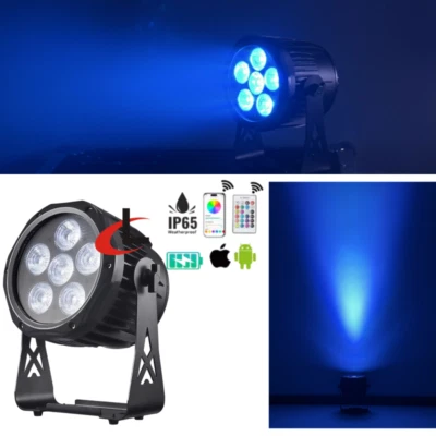 Dj Wedding Wireless Outdoor Led Par Light 6x18w 6IN1 IP65 Wifi DJ LED Uplights - Image 1 of 4