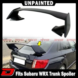 **08-14 Fits SUBARU WRX Impreza 3rd 4D Trunk Spoiler STI Type Painted #32J - Picture 1 of 6