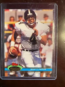 1991 Topps Stadium Club #94 Brett Favre Rookie Card RC Packers Free Shipping - Imagen 1 de 2