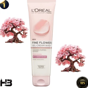 L'Oréal Paris Fine Flowers Gel-Cream Wash Daily Cleanse 150ml / 5.07oz - Picture 1 of 6
