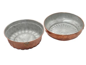 old vintage copper moulds 2 pcs set made in Sweden - Picture 1 of 11