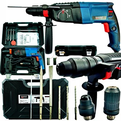 Schlagbohrmaschine 2600W mit Koffer und Zubehör Bohrmaschine Schlagbohrer SDS+ - Bild 1 von 4