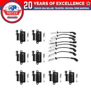 Set of 8 Ignition coil + Wire Set + Spark Plug Compatible with Chevrolet Tahoe - Picture 1 of 1