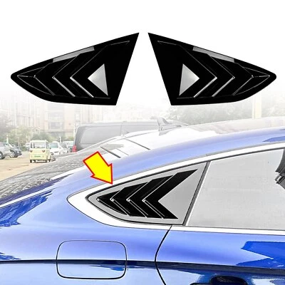 Cubierta del obturador de ventana trasera para Audi A5 S5 F5 Sportback 4 puertas 2017-2024 2023 negro Foto 1 de 4