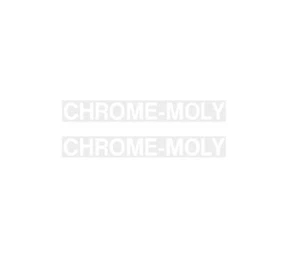 Raleigh - R series "CHROME-MOLY" chain stay decals - on clear - Picture 1 of 1
