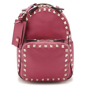 VALENTINO GARAVANI GARAVANI Rock Studs Backpack Rucksack Backpack Leder - Bild 1 von 9