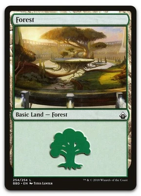 Forest #254 (NM) Battlebond BBD Magic MTG - Image 1 of 2