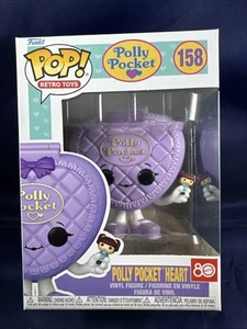 Funko Pop Retro Toys Polly Pocket Purple Polly Pocket Heart #158 W/ Protector - Picture 1 of 2