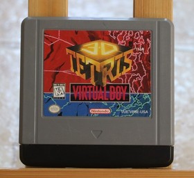 Nintendo Virtual Boy 3D Tetris Cartridge 1996, Authentic, Tested Working