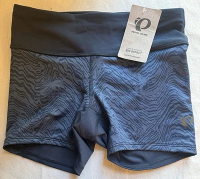 PEARL IZUMI 4” Studio Shorts Cycling • Women’s Size Small • Navy Phyllite • NWT - Image 1 of 4