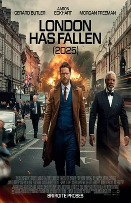 Póster calcomanía de vinilo de pared de película LONDON HAS CAÍDO LIENZO impresión adhesivo extraíble Foto 1 de 4