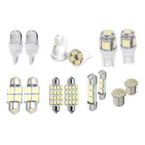 14-teiliges LED Innenraum Paket Kit für T10 36 mm Kuppel Kennzeichenbeleuchtung weiß 9635 - Bild 1 von 8