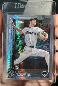 Rookie Ultra Pro 2025 Topps Chrome Prism Refractor #157 Adam Mazur (RC) Marlins - Bild 1 von 2