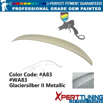 For 14-20 BMW F32 4-Series P Style Painted #A83 White Rear Trunk Spoiler Lip ABS Foto 1 de 4