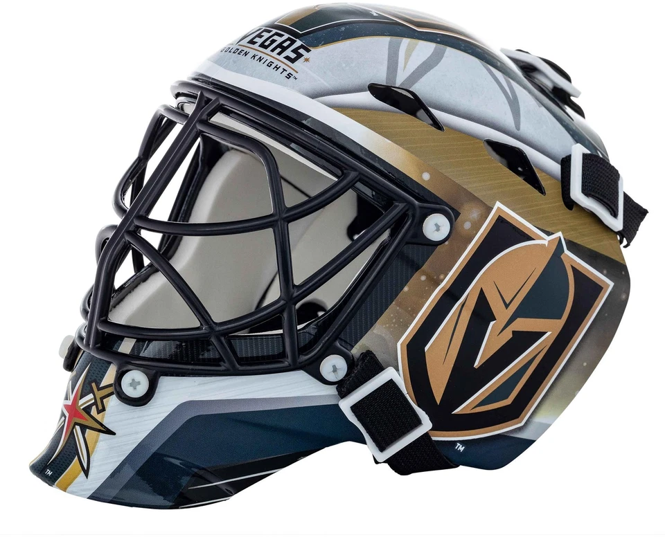 Vegas Golden Knights 未签名富兰克林运动迷你守门员面具 — 第 1/1 张图片