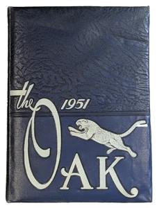 1951 W. H. Adamson High School Yearbook "The Oak" Dallas Texas Oak Cliff Annual - Imagen 1 de 11
