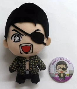 Ryu Ga Gotoku KIWAMI Goro Majima Plush Doll & Can Badge Set SEGA Yakuza JAPAN - Picture 1 of 12