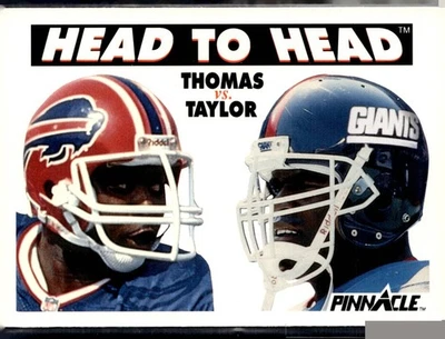 1991 Pinnacle Thurman Thomas / Lawrence Taylor HH Buffalo Bills / New York Giant - Image 1 of 2