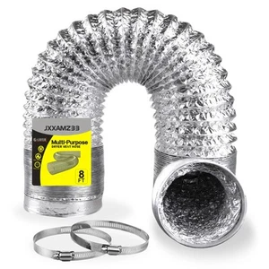 Manguera de ventilación de secadora Premium de 4 pulgadas, kit de ventilación de manguera de secadora flexible, escape de secadora H... - Imagen 1 de 7