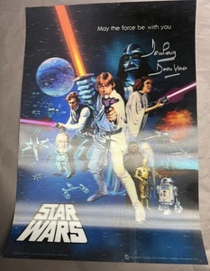 Star Wars Lenticular Poster Signed David Prowse Darth Vader 2007 LN0001 - Picture 1 of 3