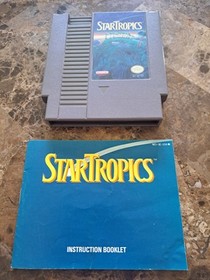 Startropics  Star Tropics Nintendo NES W/ Manual Working Authentic Free Shipping
