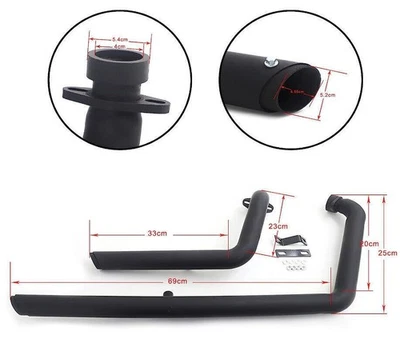 Exhaust Muffler Pipe Silencer for Yamaha Star Bolt XV950 XVS950 2010-2018 Black — 第 1/4 张图片